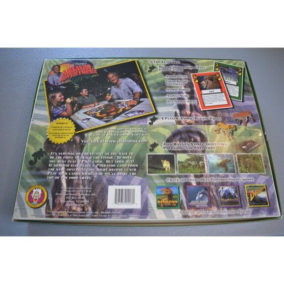 Vintage Jack Hannas Animal Adventures Predators & Prey Board Game 1999 Complete - Picture 5 of 15